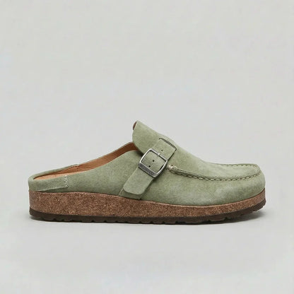 Men's Unisex Clogs Suede Look Adjustable Buckle Casual Everyday Footwear