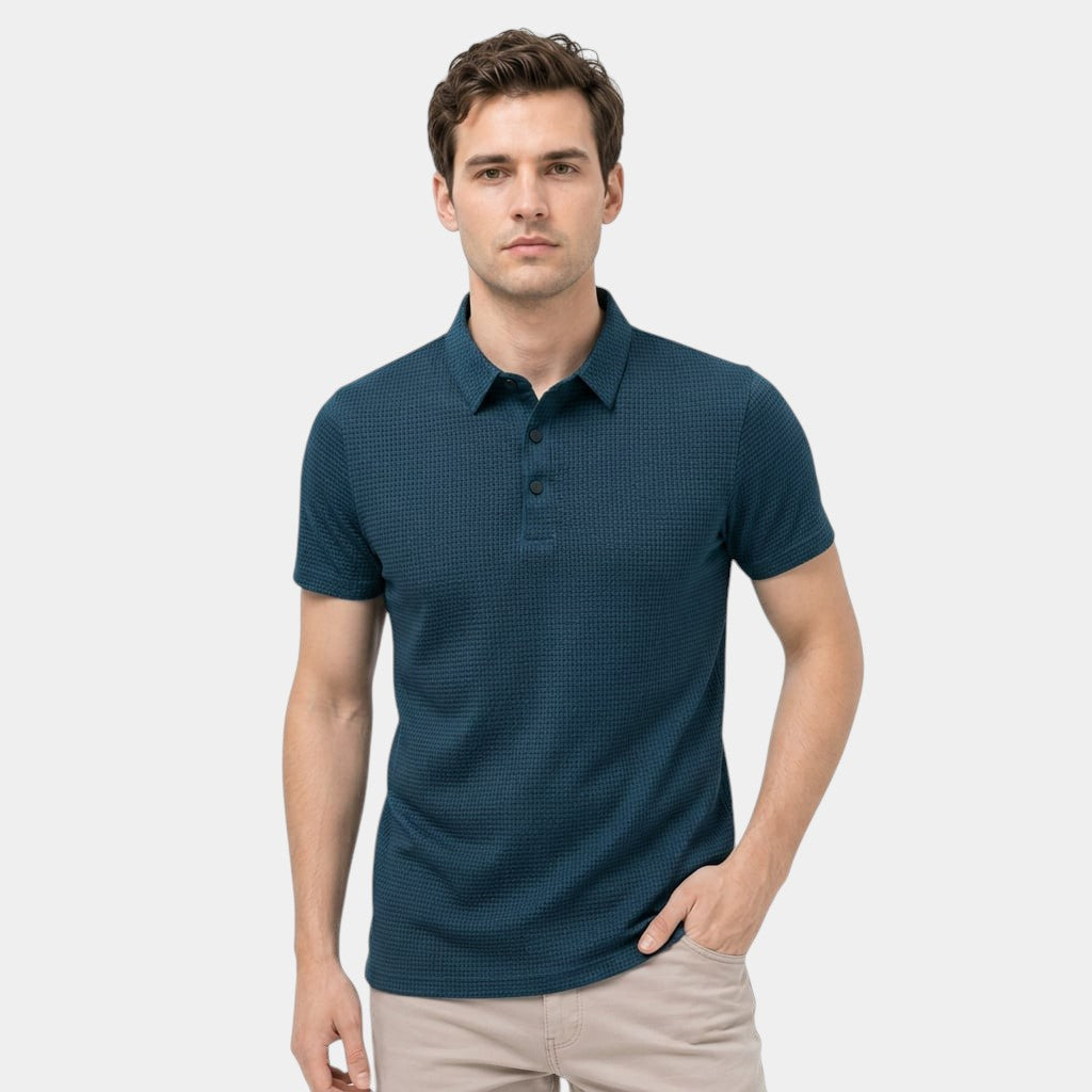 Men's Polo Shirt Short-Sleeve Regular Fit Collared Casual Smart-Casual Everyday Golf Sport Holiday Callum