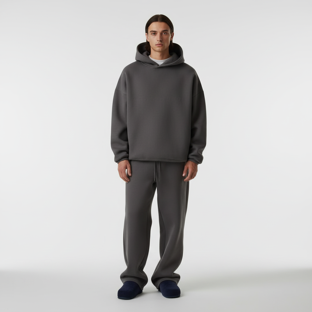 Men's Oversized Hoodie Tracksuit Relaxed Fit Two-Piece Activewear Set