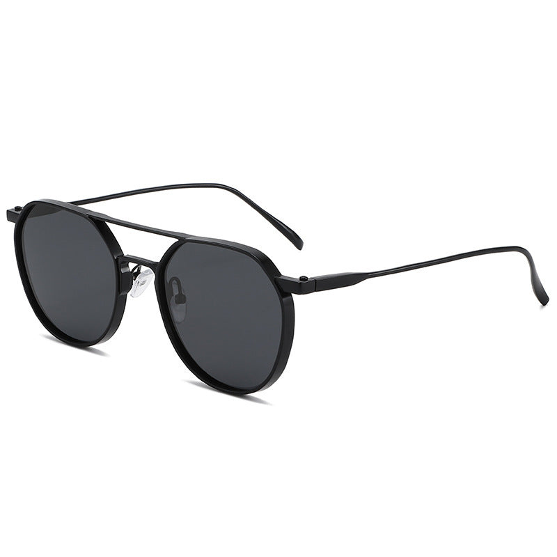 Men's Retro Polarized Sunglasses Classic Frame Stylish Outdoor Fashion