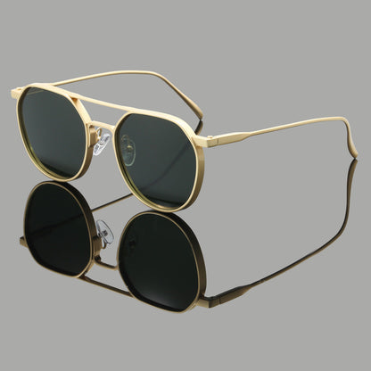 Men's Retro Polarized Sunglasses Classic Frame Stylish Outdoor Fashion