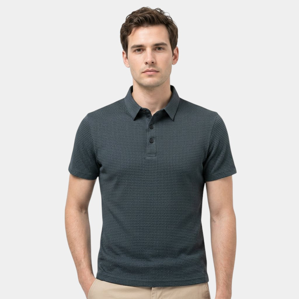 Men's Polo Shirt Short-Sleeve Regular Fit Collared Casual Smart-Casual Everyday Golf Sport Holiday Callum