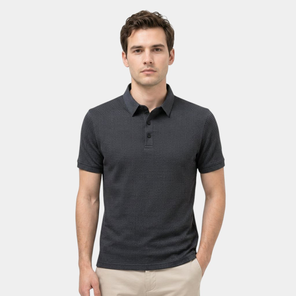 Men's Polo Shirt Short-Sleeve Regular Fit Collared Casual Smart-Casual Everyday Golf Sport Holiday Callum