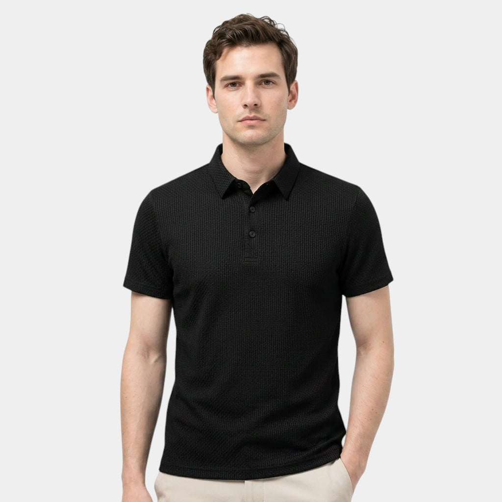 Men's Polo Shirt Short-Sleeve Regular Fit Collared Casual Smart-Casual Everyday Golf Sport Holiday Callum