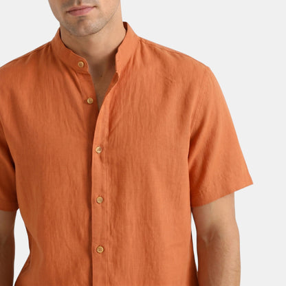 Men's Shirt & Trousers Set Two-Piece Collared Matching Casual Smart-Casual Holiday Everyday Outfit Gabriel