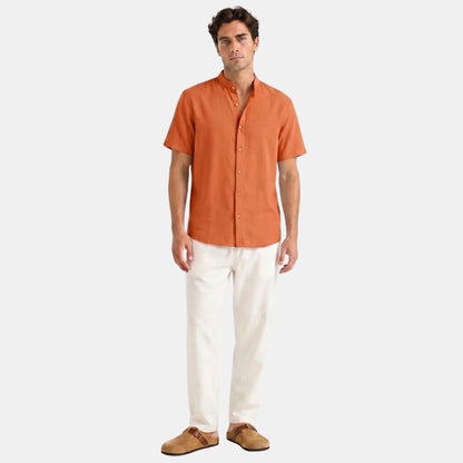 Men's Shirt & Trousers Set Two-Piece Collared Matching Casual Smart-Casual Holiday Everyday Outfit Gabriel