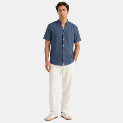 Men's Shirt & Trousers Set Two-Piece Collared Matching Casual Smart-Casual Holiday Everyday Outfit Gabriel