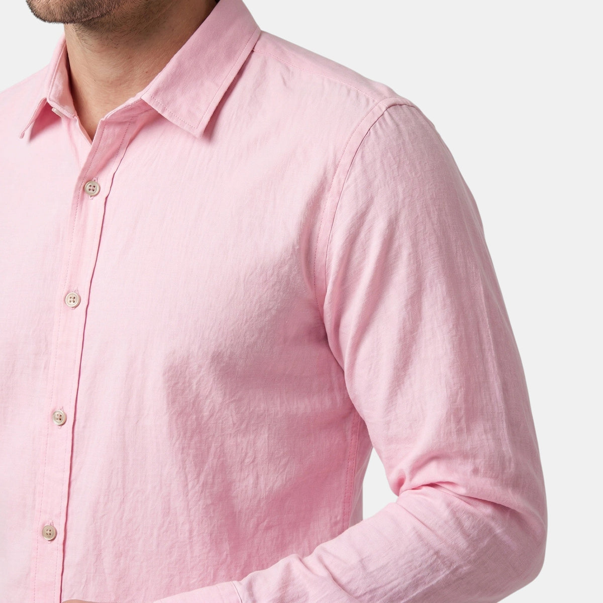 Men's Long-Sleeve Shirt Button-Up Collared Draped Casual Smart-Casual Everyday Relaxed Fit Layering Lorenzo