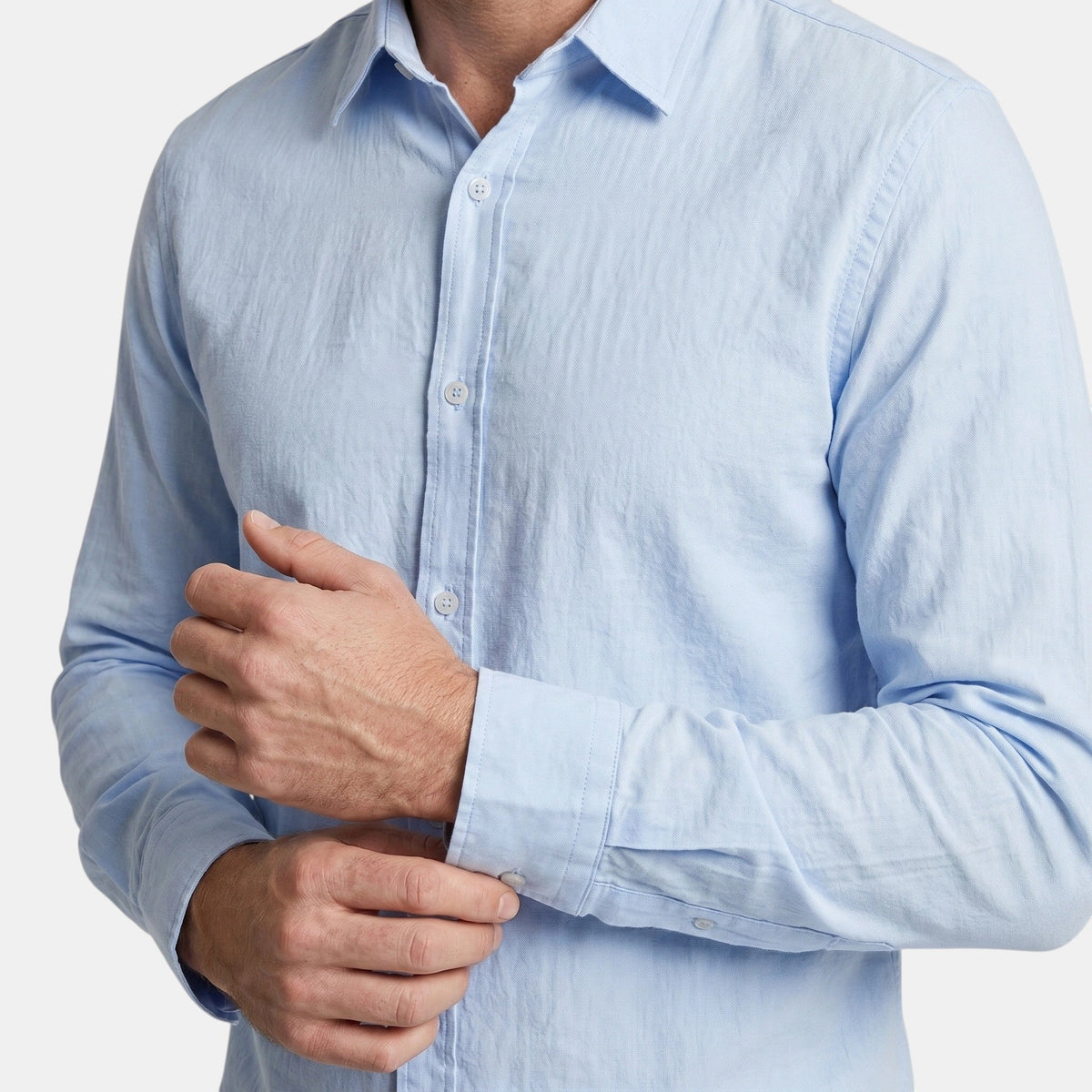 Men's Long-Sleeve Shirt Button-Up Collared Draped Casual Smart-Casual Everyday Relaxed Fit Layering Lorenzo