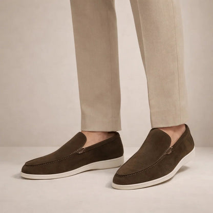 Men's Slip-On Loafers Casual Round Toe Moccasin Smart-Casual Office Everyday Leather Look Versatile Sloan