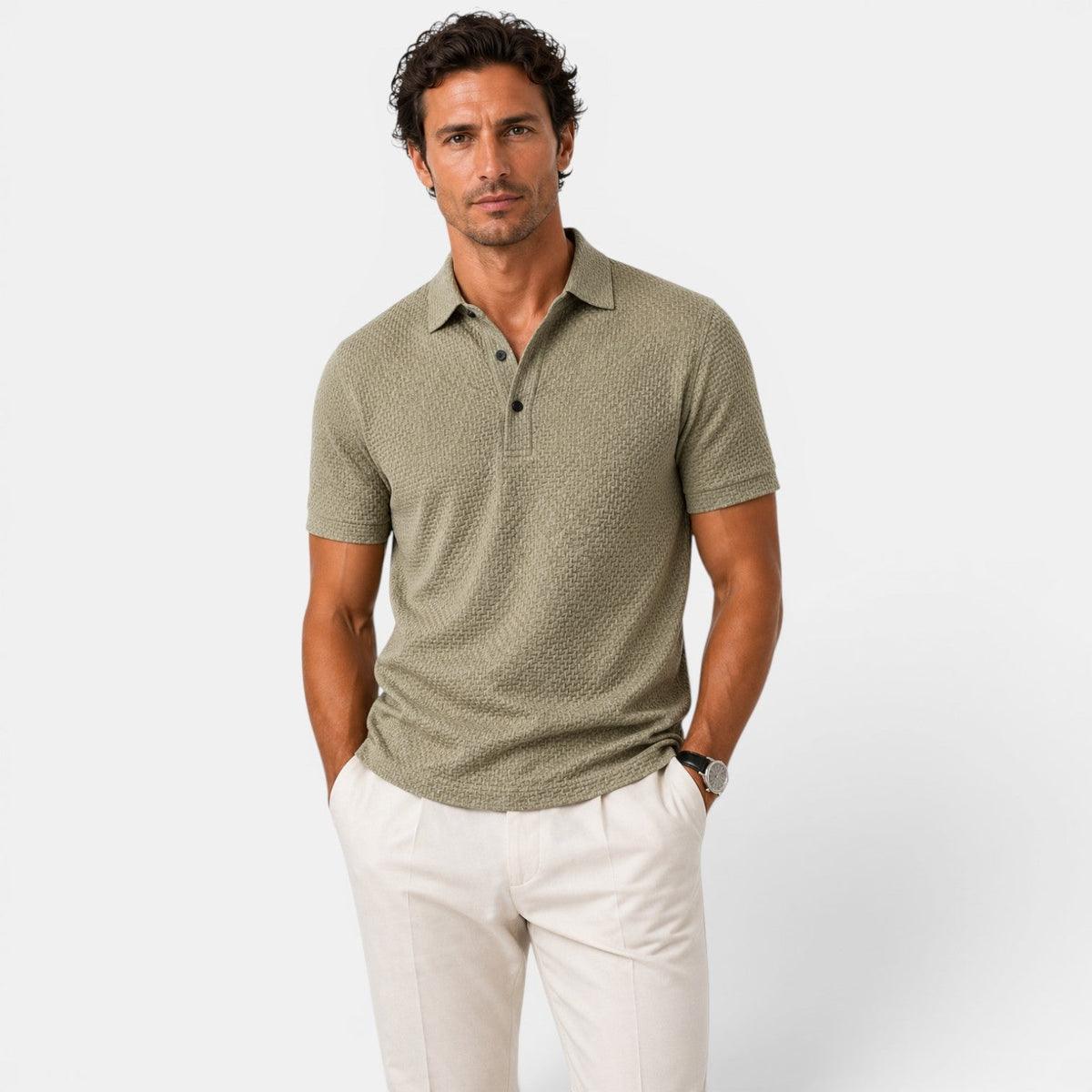 Men's Polo Shirt Classic Short-Sleeve Collared Regular Fit Casual Smart-Casual Everyday Golf Sport Bishop