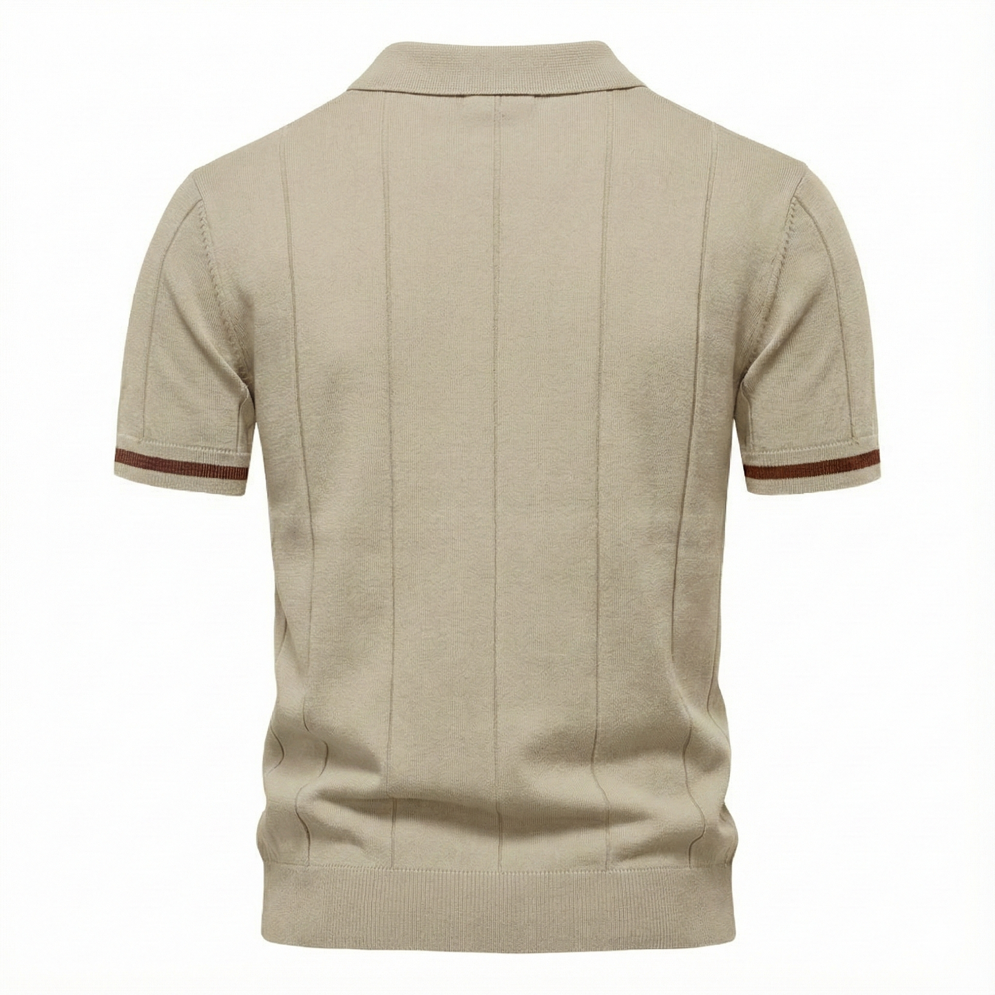Men's Quarter-Zip Polo Shirt Short-Sleeve Collared Ribbed Casual Smart-Casual Everyday Golf Sport Regular Fit Weller
