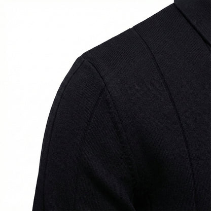 Men's Quarter-Zip Polo Shirt Short-Sleeve Collared Ribbed Casual Smart-Casual Everyday Golf Sport Regular Fit Weller
