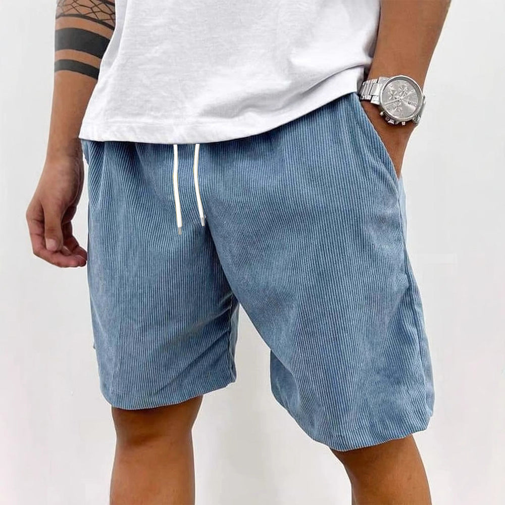 Men's Relaxed Fit Shorts Drawstring Elastic Waist Casual Everyday Beach Holiday Loungewear Chino Comfort Versatile Renner