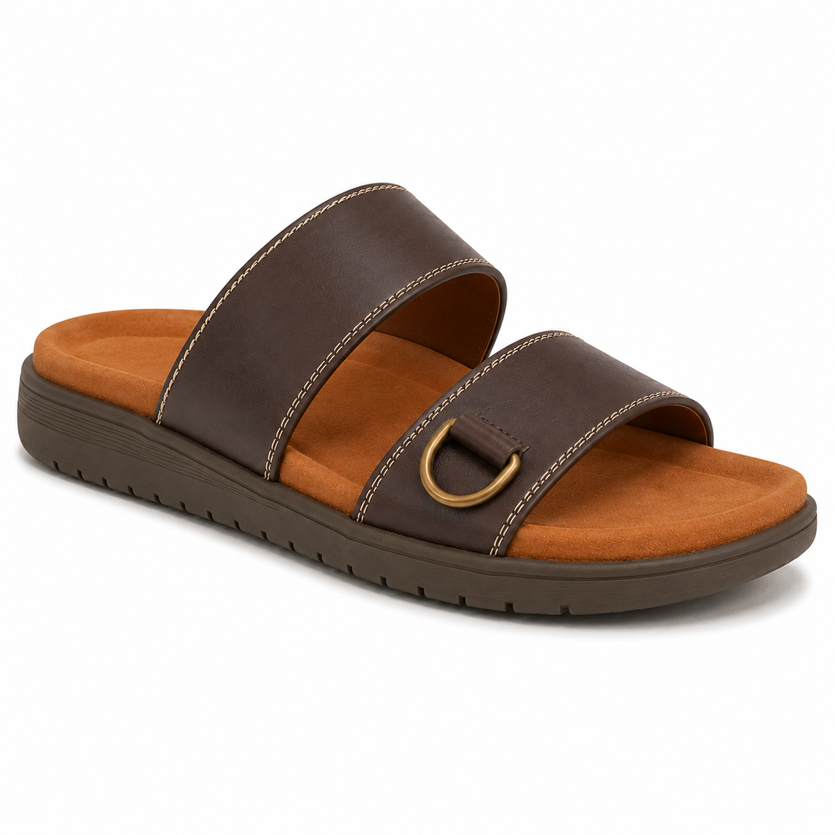 Men's Two-Strap Sandals Open-Toe Adjustable Slip-On Casual Beach Pool Everyday Holiday Comfort Fabian