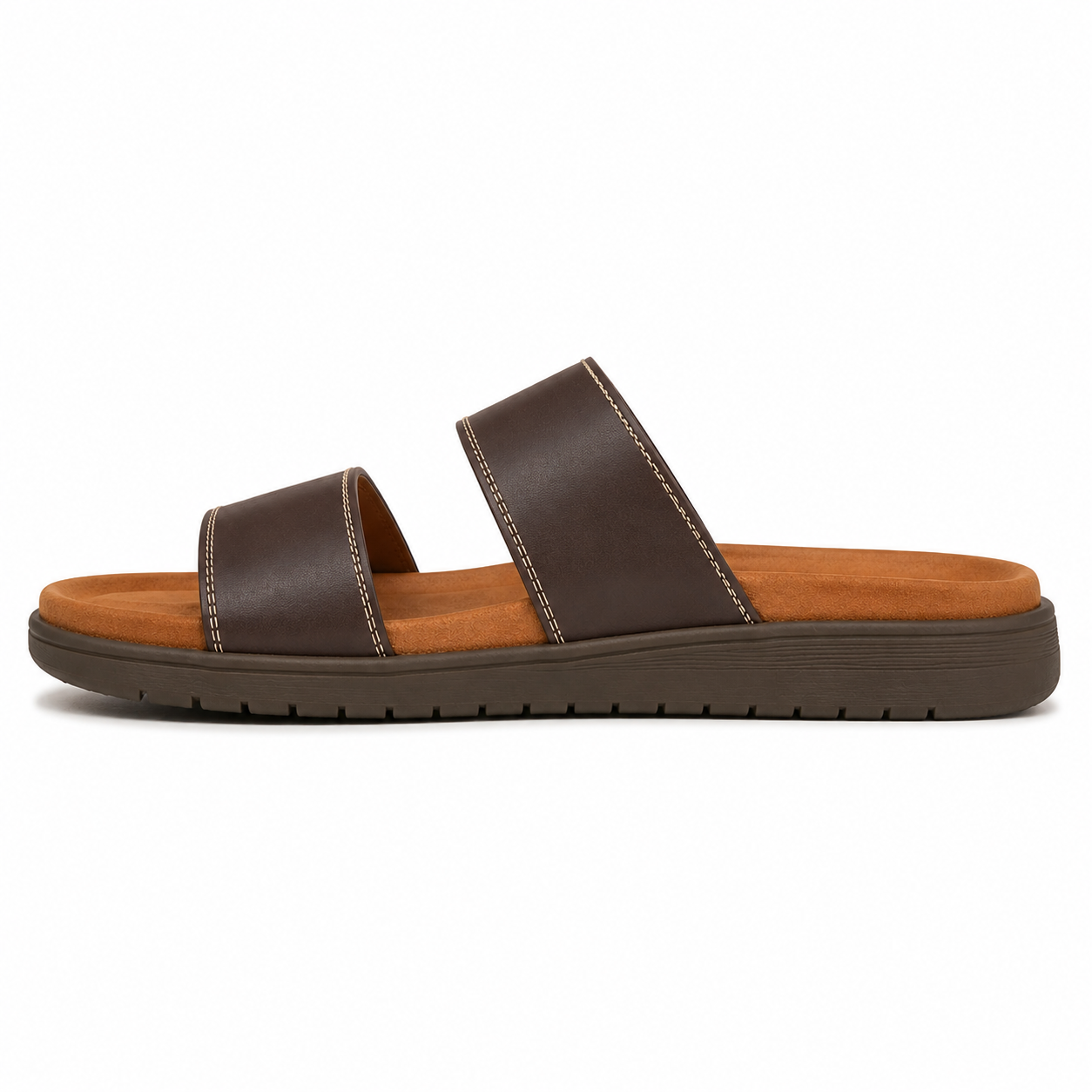 Men's Two-Strap Sandals Open-Toe Adjustable Slip-On Casual Beach Pool Everyday Holiday Comfort Fabian