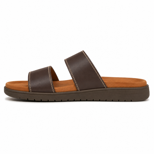Men's Two-Strap Sandals Open-Toe Adjustable Slip-On Casual Beach Pool Everyday Holiday Comfort Fabian