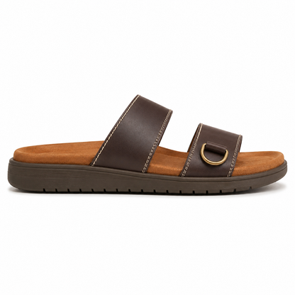 Men's Two-Strap Sandals Open-Toe Adjustable Slip-On Casual Beach Pool Everyday Holiday Comfort Fabian