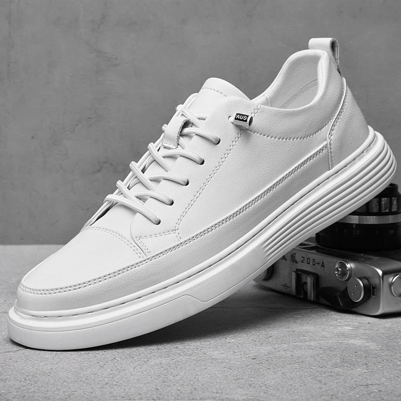 Men's Casual Low Top Sneakers Lace-Up Minimalist Everyday Style