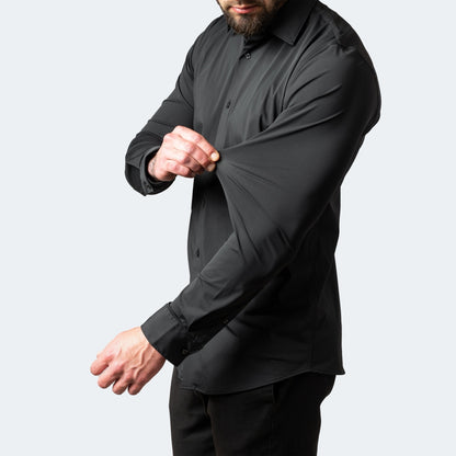 Men's Casual Shirt Slim Fit Long-Sleeve Button-Up Collared Smart-Casual Office Everyday Versatile Relaxed Ridge