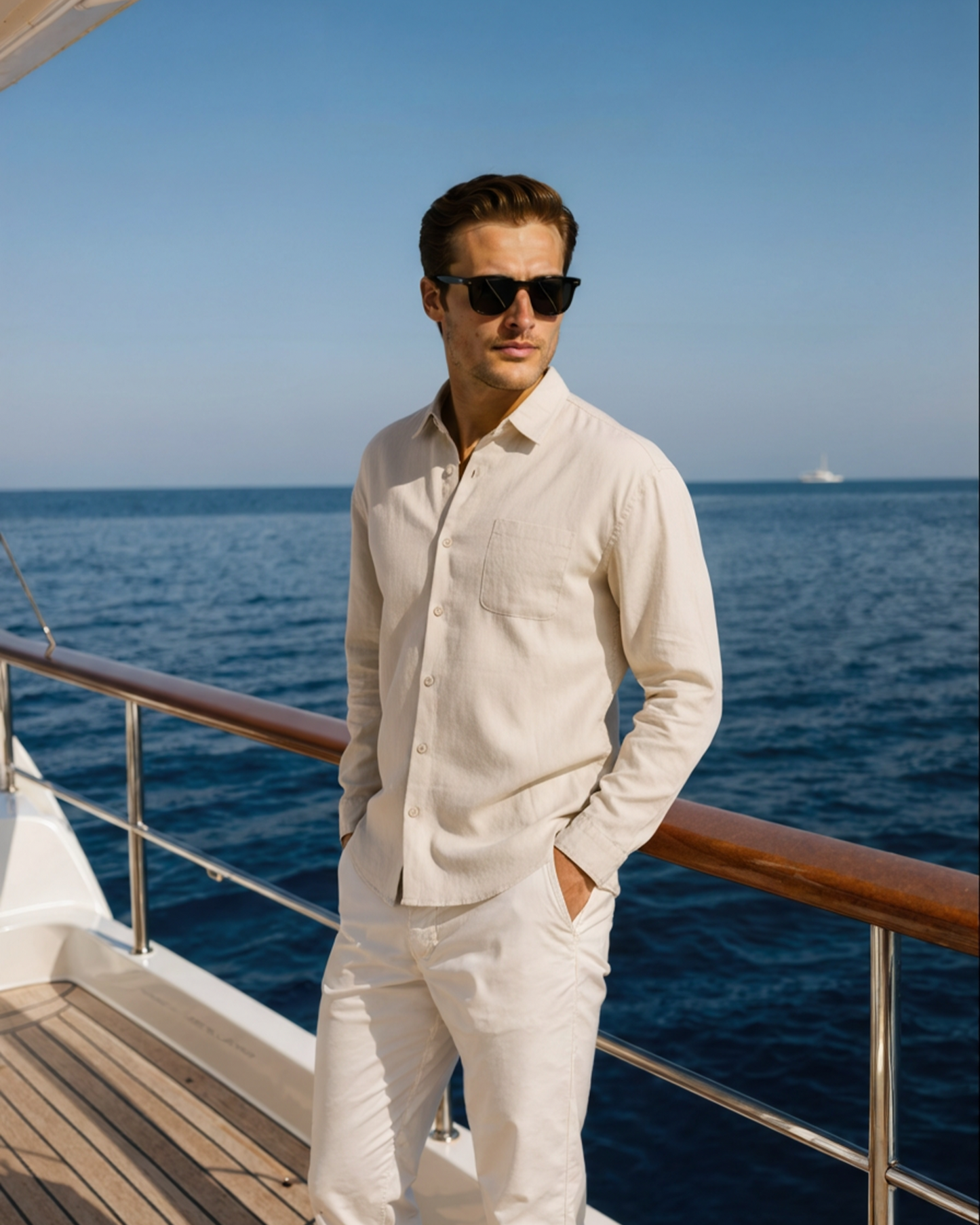 Men's Button-Up Shirt Classic Long-Sleeve Collared Casual Smart-Casual Office Everyday Relaxed Fit Versatile Corliss