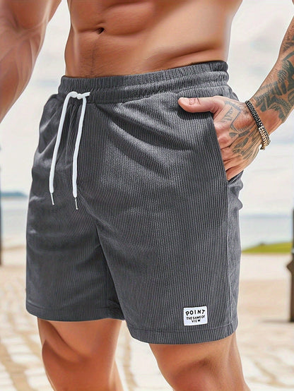 Men's Drawstring Shorts Relaxed Fit Elastic Waist Casual Everyday Beach Holiday Loungewear Lounge Boyd