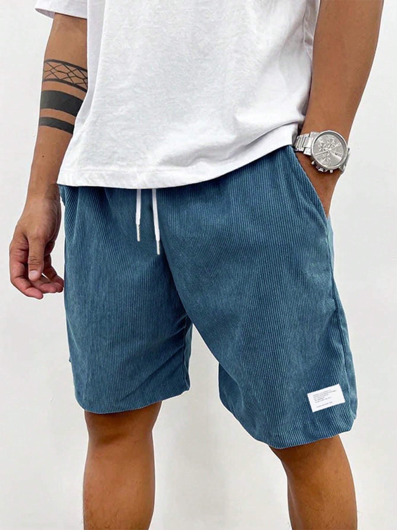 Men's Drawstring Shorts Relaxed Fit Elastic Waist Casual Everyday Beach Holiday Loungewear Lounge Boyd