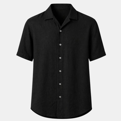 Men's Short-Sleeve Shirt Button-Up Collared Casual Holiday Beach Smart-Casual Relaxed Fit Everyday Crawford