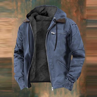 Men's Tailored Jacket Smart Wool-Blend Pockets Classic Autumn Style