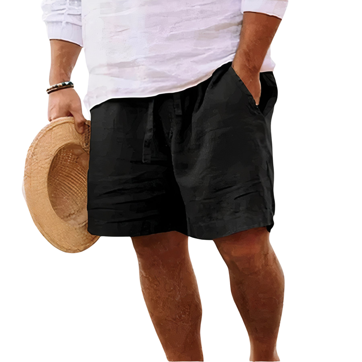 Men's Casual Summer Shorts Relaxed Fit Drawstring Elastic Waist Everyday Holiday Beach Loungewear Smart-Casual Warm Weather