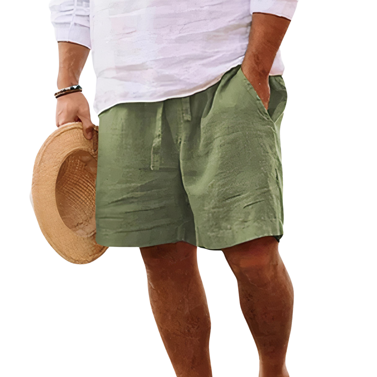 Men's Casual Summer Shorts Relaxed Fit Drawstring Elastic Waist Everyday Holiday Beach Loungewear Smart-Casual Warm Weather