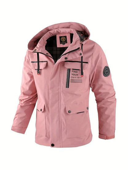 Men's Waterproof Winter Jacket Hooded Design Insulated Outdoor Active