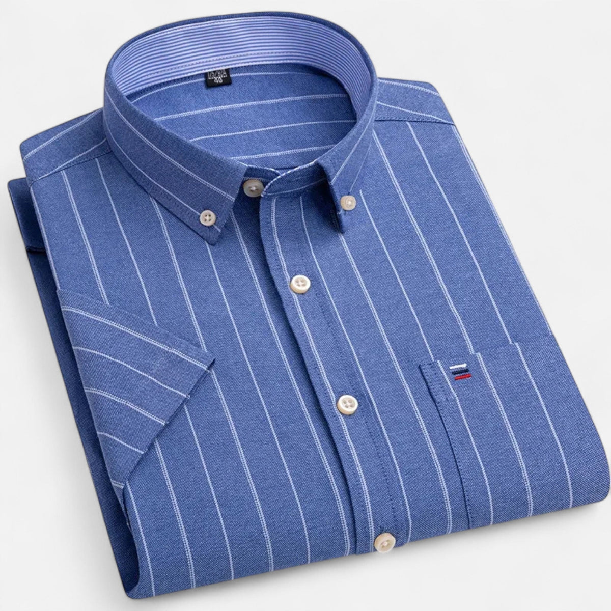 Men's Button-Up Shirt Classic Short-Sleeve Collared Casual Holiday Beach Smart-Casual Everyday Relaxed Fit Halsey