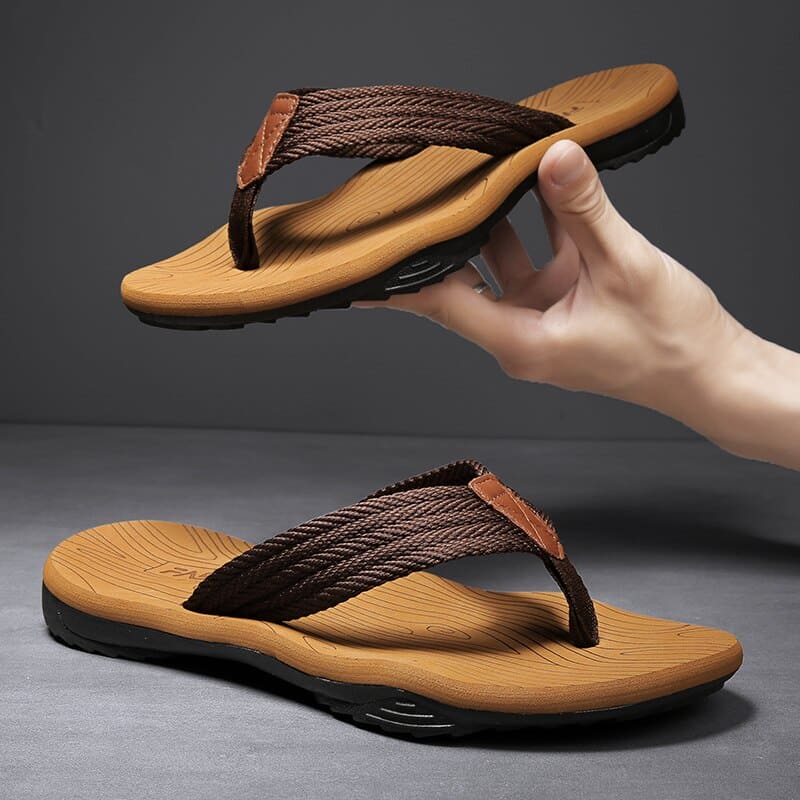 Men's Slippers Slip-On Cushioned Supportive Sole Indoor Outdoor Home Casual Everyday Comfort Soft Halstead