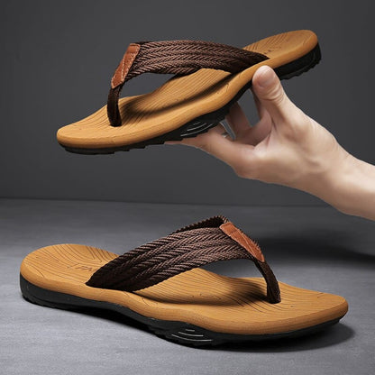 Men's Slippers Slip-On Cushioned Supportive Sole Indoor Outdoor Home Casual Everyday Comfort Soft Halstead