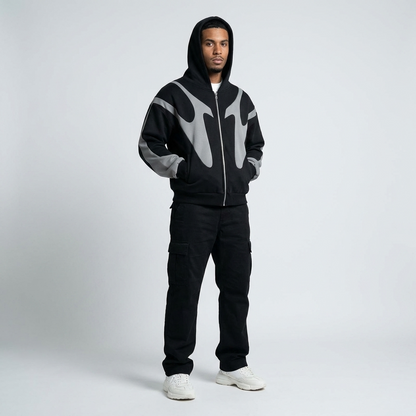 Men's Zip Hoodie Hooded Sweatshirt Full-Zip Drawstring Casual Sport Loungewear Everyday Streetwear Urban