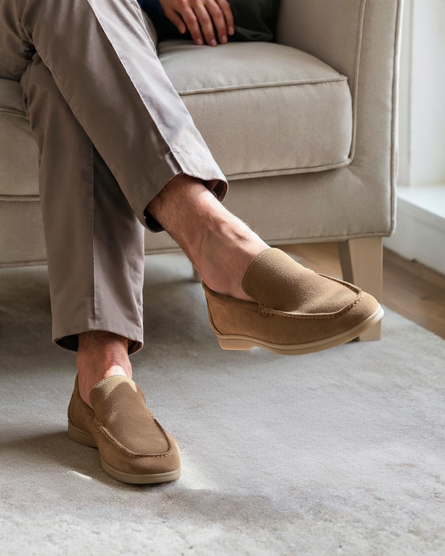 Men's Loafers Slip-On Round Toe Moccasin Classic Timeless Smart-Casual Office Formal Casual Everyday Leather Look Grenville