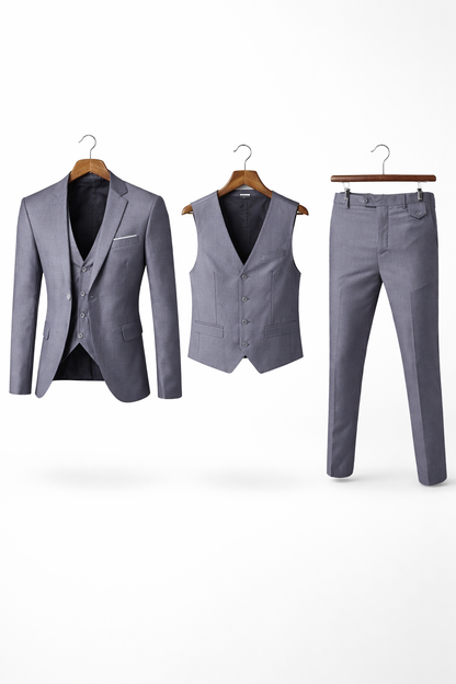 Men's Suit Set Tailored Slim Fit Blazer & Trousers Two-Piece Formal Wedding Business Occasion Classic Elegant Ashworth