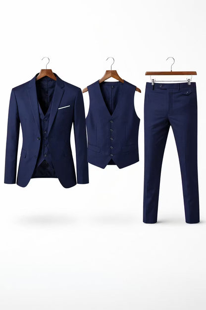 Men's Suit Set Tailored Slim Fit Blazer & Trousers Two-Piece Formal Wedding Business Occasion Classic Elegant Ashworth