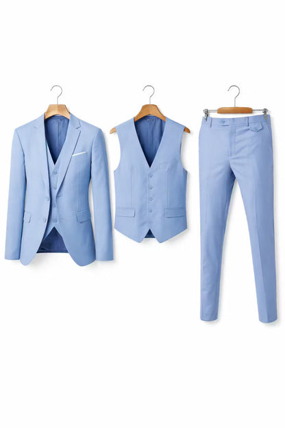 Men's Suit Set Tailored Slim Fit Blazer & Trousers Two-Piece Formal Wedding Business Occasion Classic Elegant Ashworth