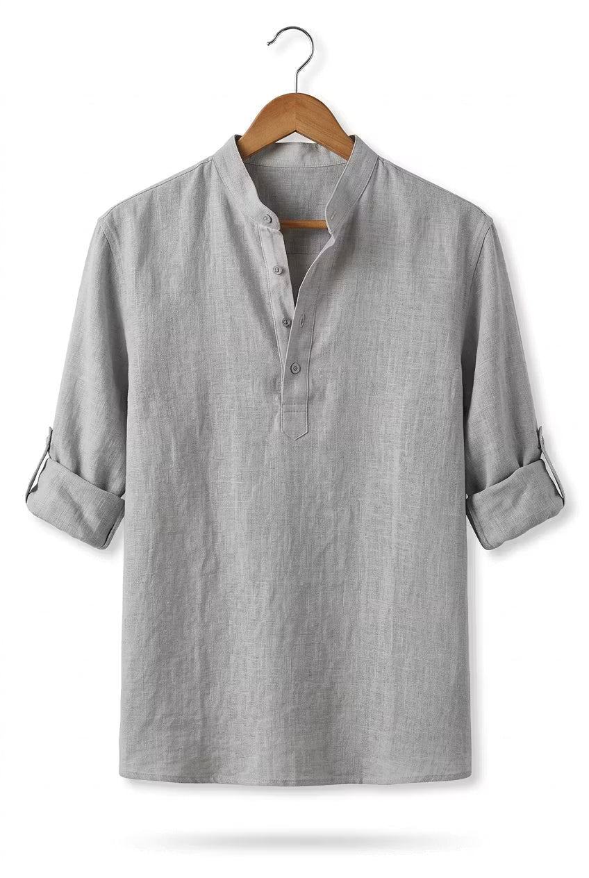 Men's Check Shirt Classic Long-Sleeve Button-Up Collared Casual Smart-Casual Office Everyday Relaxed Fit Plaid Halford