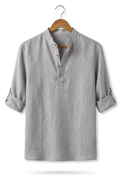 Men's Check Shirt Classic Long-Sleeve Button-Up Collared Casual Smart-Casual Office Everyday Relaxed Fit Plaid Halford