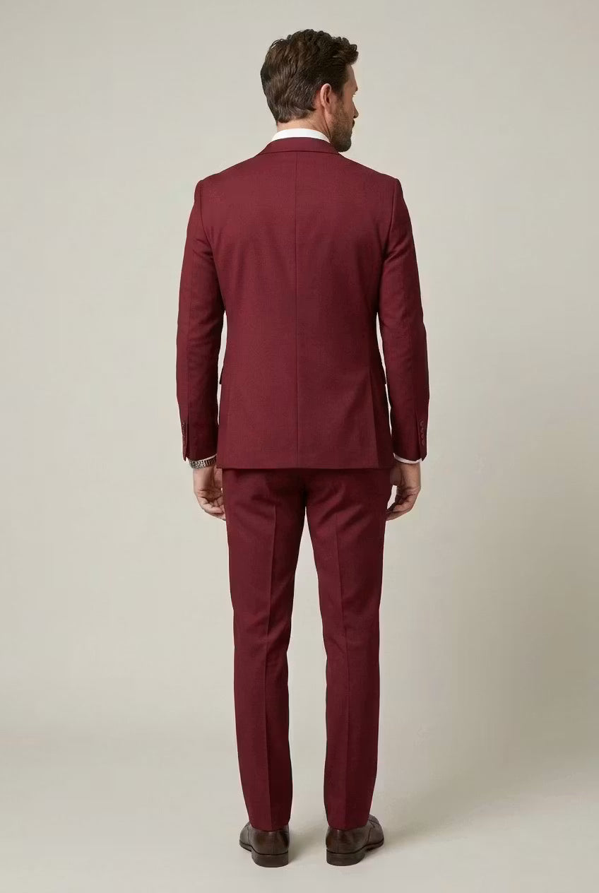 Men's Suit Set Tailored Slim Fit Blazer & Trousers Two-Piece Formal Wedding Business Occasion Classic Elegant Ashworth