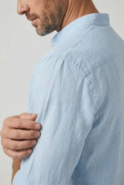 Men's Check Shirt Classic Long-Sleeve Button-Up Collared Casual Smart-Casual Office Everyday Relaxed Fit Plaid Halford