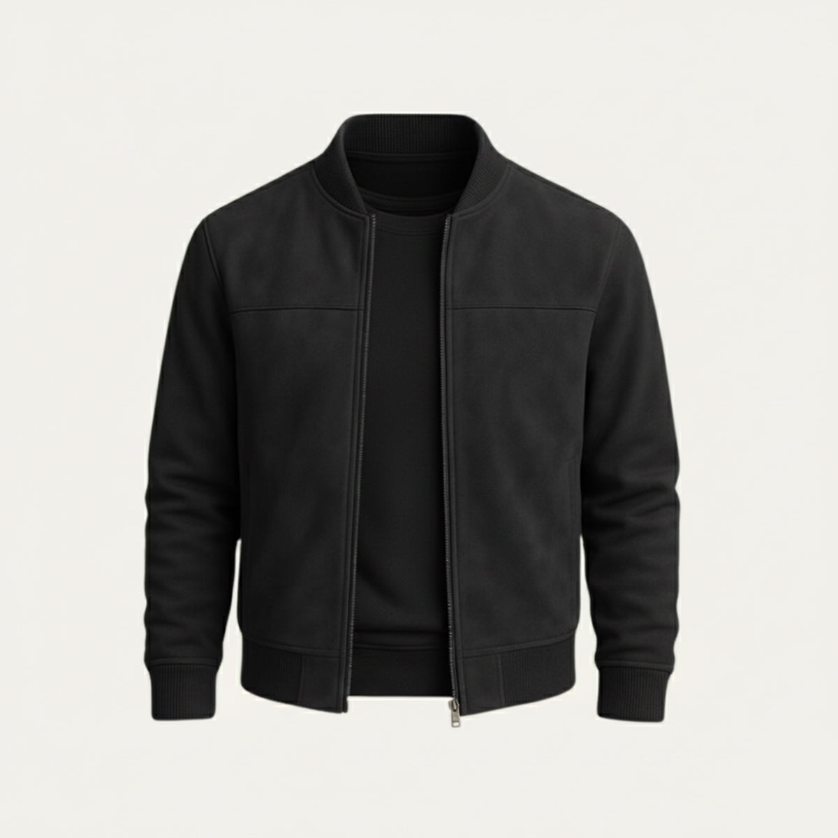 Men's Suede Jacket Trucker Button-Up Elegant Casual Layering Smart-Casual Everyday Outerwear Vintage Versatile Ransley
