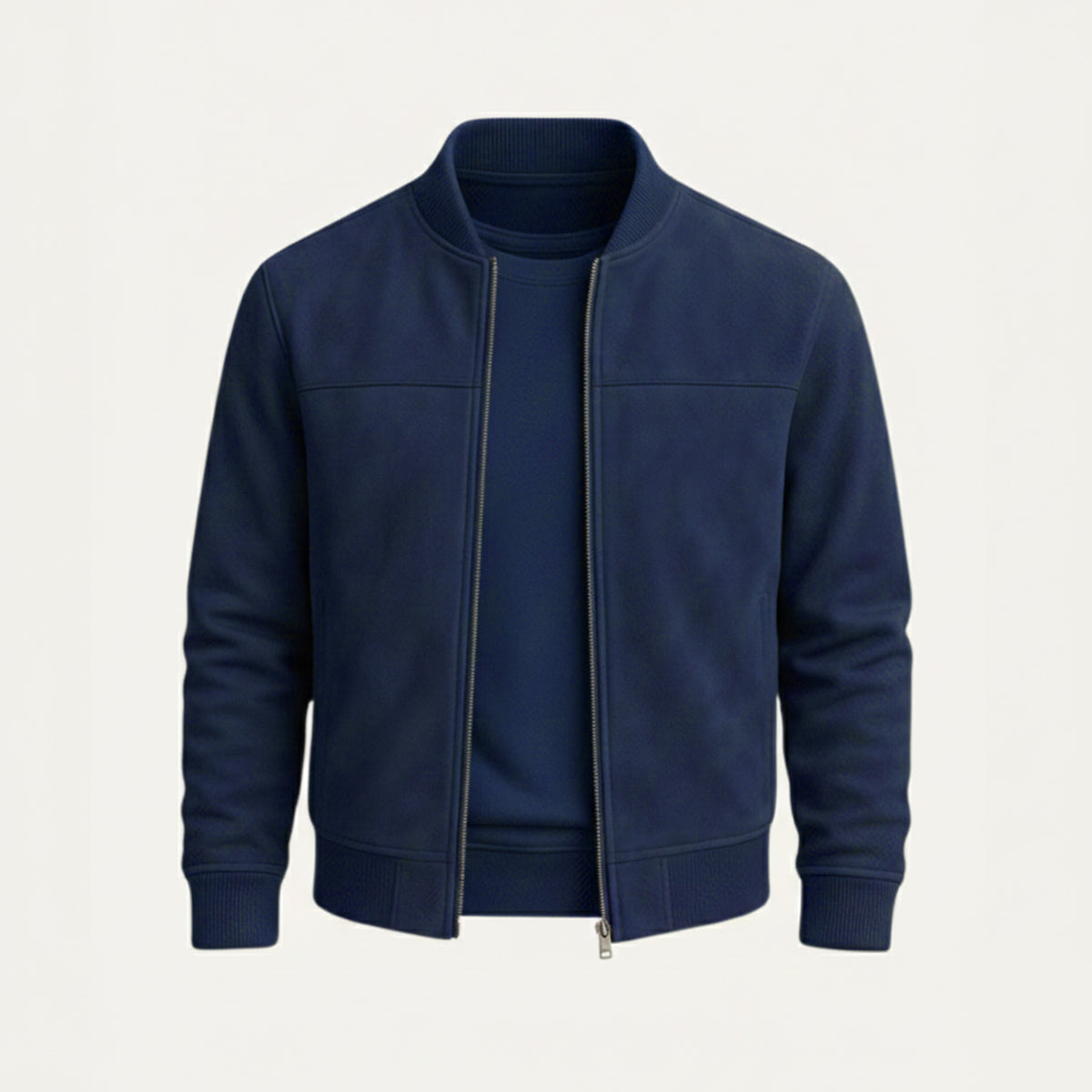 Men's Suede Jacket Trucker Button-Up Elegant Casual Layering Smart-Casual Everyday Outerwear Vintage Versatile Ransley