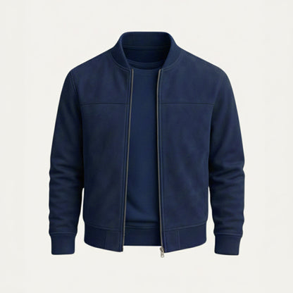 Men's Suede Jacket Trucker Button-Up Elegant Casual Layering Smart-Casual Everyday Outerwear Vintage Versatile Ransley
