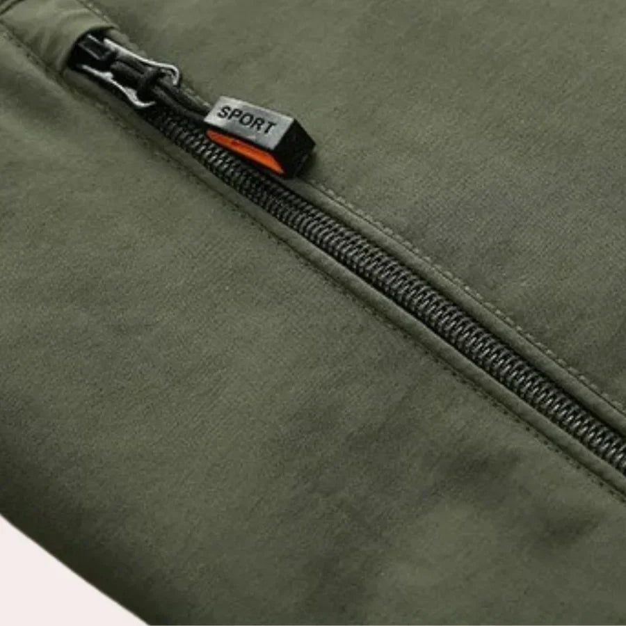 Men's Cargo Jacket Lightweight Breathable Multi-Pocket Utility Full-Zip Casual Layering Everyday Streetwear Ridley