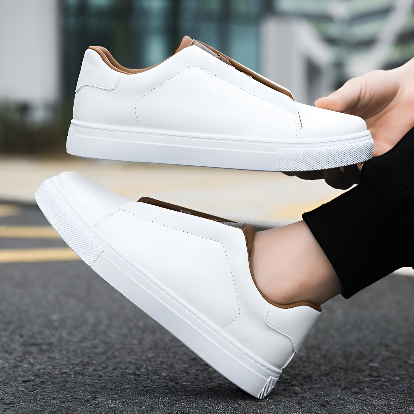 Men's Sneakers Casual Low-Top Lace-Up Trainers Everyday Walking Sport Comfort Streetwear Versatile Trendy Halton
