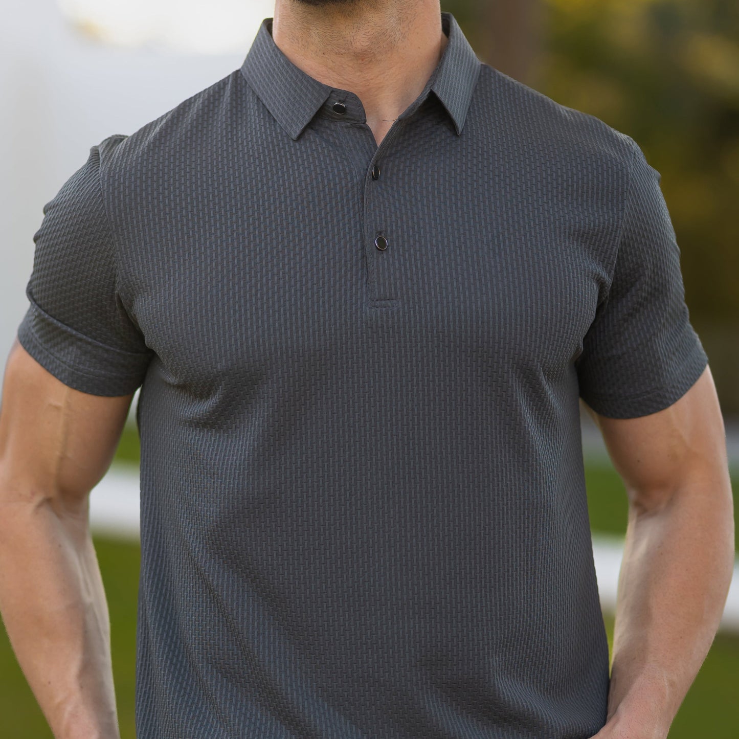 Men's Polo Shirt Minimalist Classic Short-Sleeve Collared Regular Fit Casual Smart-Casual Everyday Golf Sport Rowland
